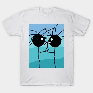 Kids Playing Stick Figure T-Shirt